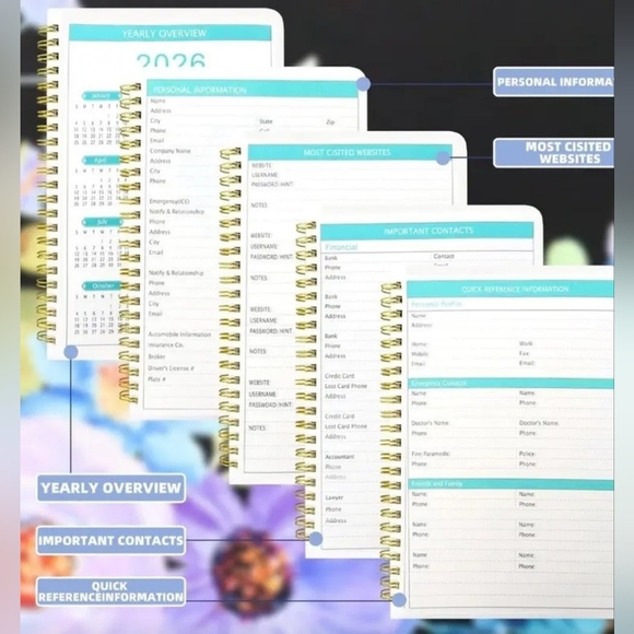 Cute Illustrated Monthly Planner 2026-2030 - Picture 3 of 5